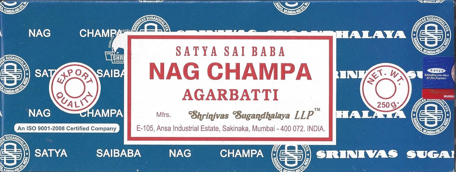 Satya Sai Baba Nag Champa Agarbatti Incense 250 Gram