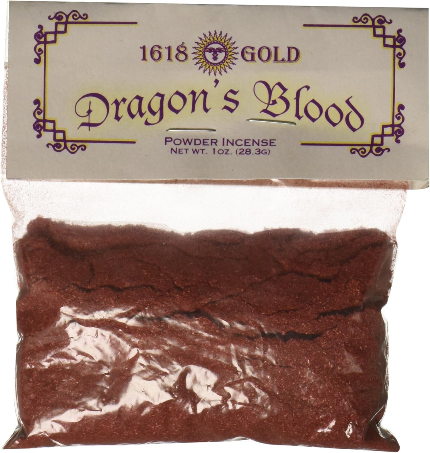 AzureGreen Dragons Blood Powder Incense 1618 Gold