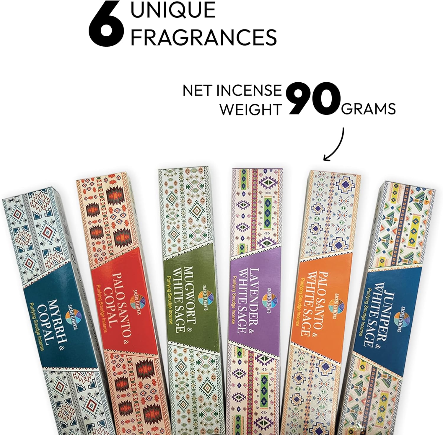 HEM Cleansing Incense Sticks Variety Pack - 6 Masala Incense