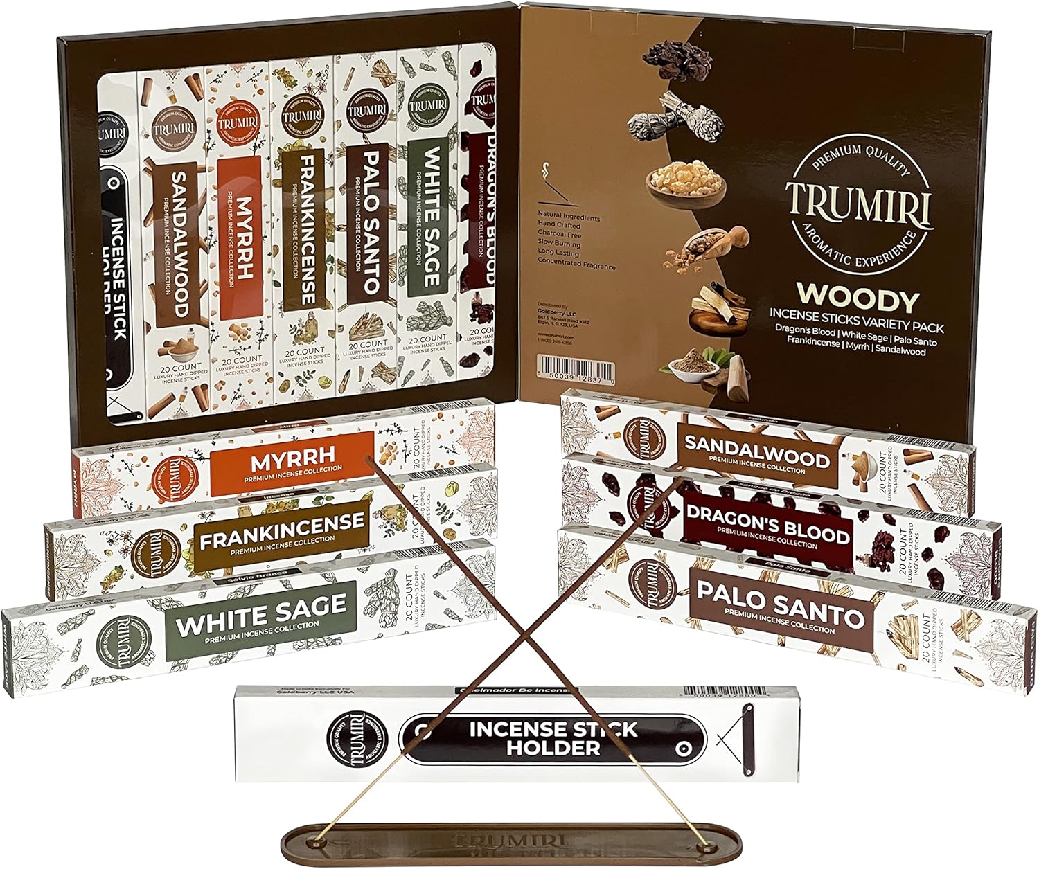 TRUMIRI Woody Incense Sticks Variety Pack