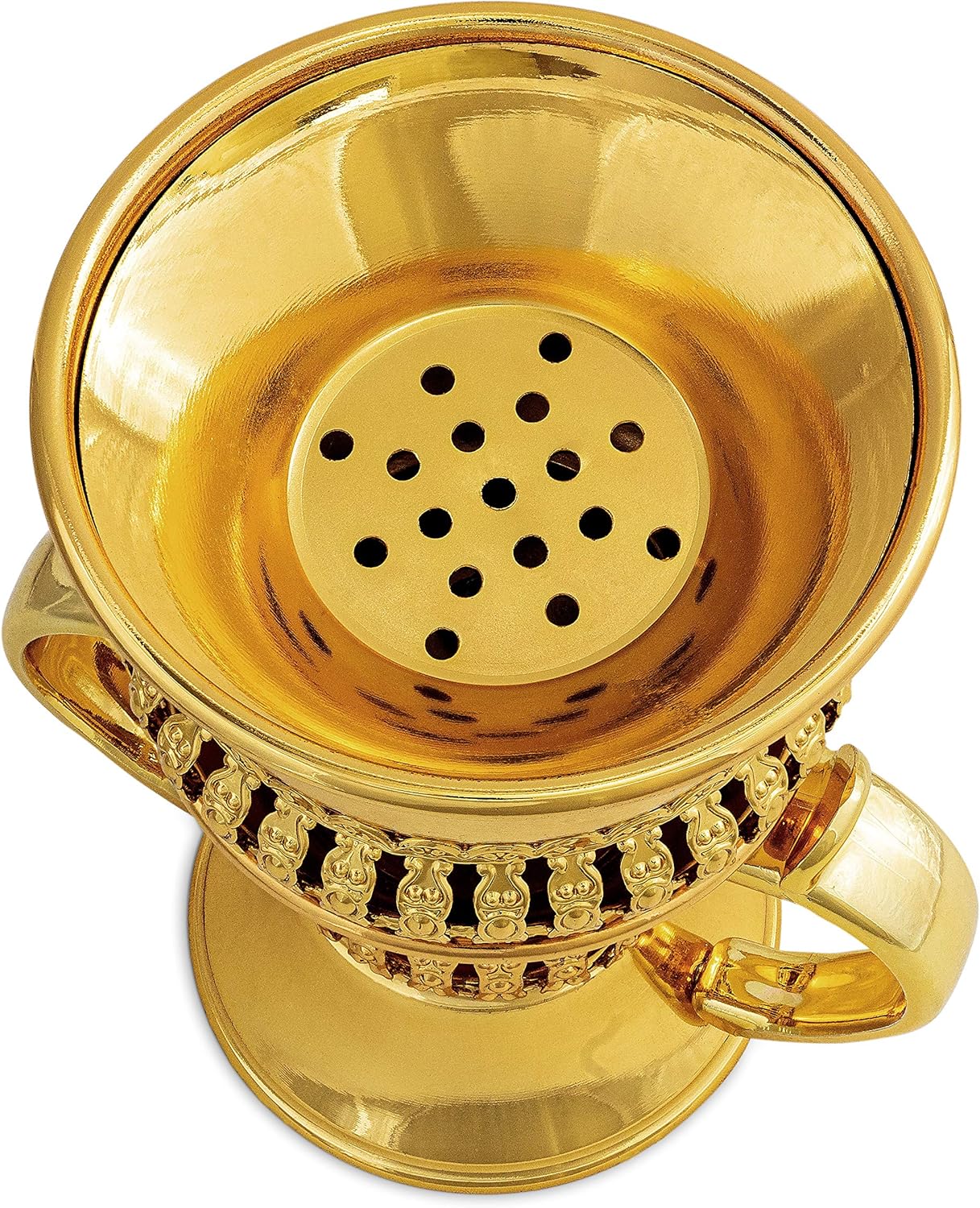AM Regal Metal Incense Burner - Gold